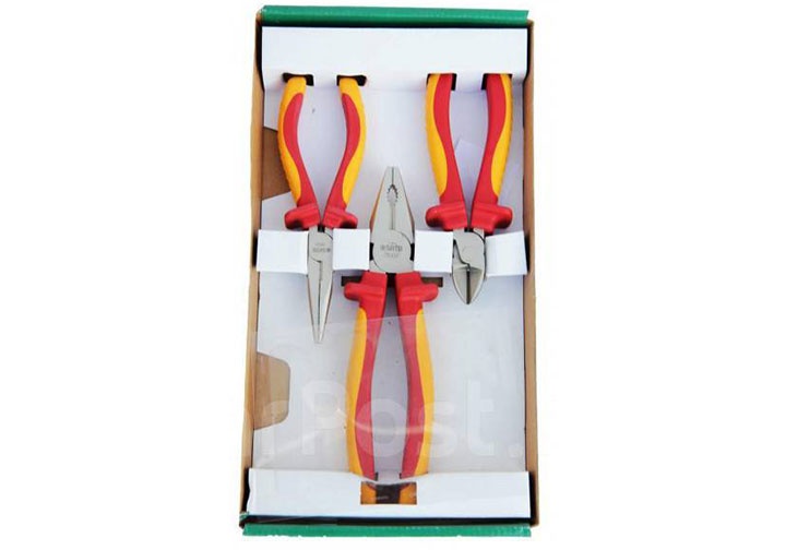 Bộ kìm cách điện 3 chi tiết Sata 09-261 (09261) Bộ kìm cách điện 3 chi tiết Sata 09-261 (09261)