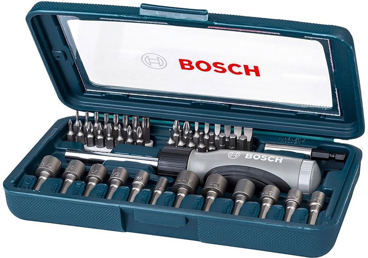 Bộ tuốc nơ vít đa năng 46 chi tiết Bosch 2607017399 Bộ tuốc nơ vít đa năng 46 chi tiết Bosch 2607017399