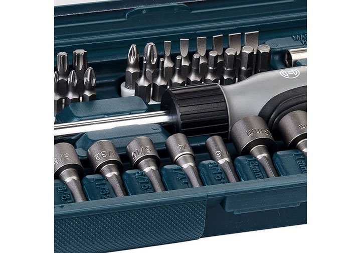 Bộ tuốc nơ vít đa năng 46 chi tiết Bosch 2607017399 Bộ tuốc nơ vít đa năng 46 chi tiết Bosch 2607017399