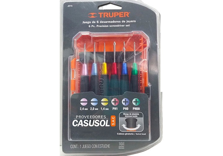 Bộ tuốc nơ vít sửa điện thoại Truper 14202 (JOY-6) Bộ tuốc nơ vít sửa điện thoại Truper 14202 (JOY-6)