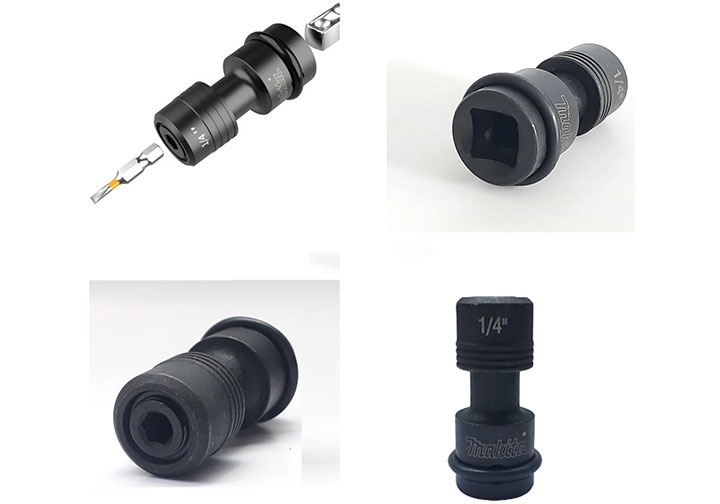 Đầu chuyển máy vặn bu lông 1/2" sang máy vặn vít 1/4" Makita B-68476 Đầu chuyển máy vặn bu lông 1/2" sang máy vặn vít 1/4" Makita B-68476