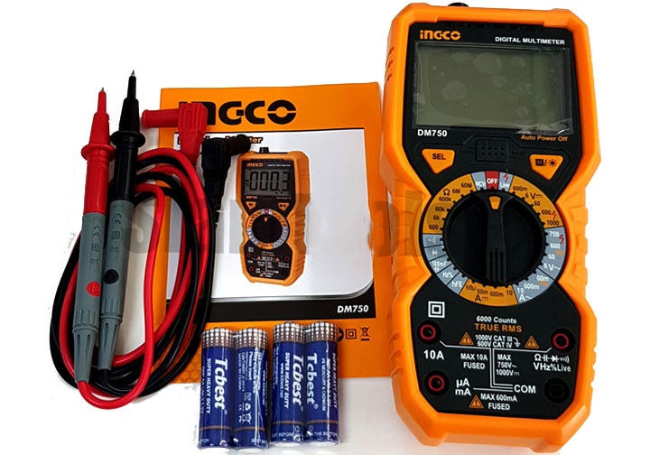 Đồng hồ đo điện vạn năng INGCO DM750 Đồng hồ đo điện vạn năng INGCO DM750