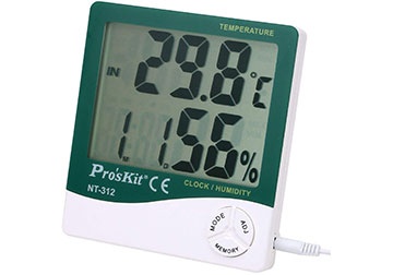 Đồng hồ đo nhiệt độ, độ ẩm có dây Proskit NT-312 Đồng hồ đo nhiệt độ, độ ẩm có dây Proskit NT-312