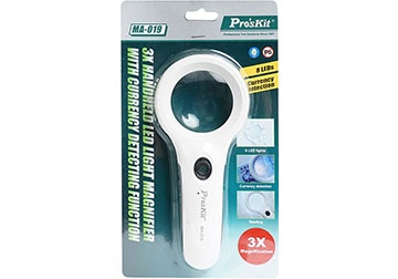 Kính lúp cầm tay có đèn led Proskit MA-019 Kính lúp cầm tay có đèn led Proskit MA-019