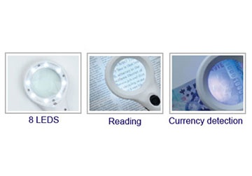 Kính lúp cầm tay có đèn led Proskit MA-019 Kính lúp cầm tay có đèn led Proskit MA-019