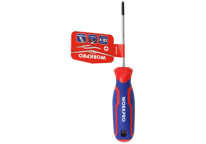 PH1x75mm Tuốc nơ vít bake tay cầm bọc cao su Workpro WP221026 PH1x75mm Tuốc nơ vít bake tay cầm bọc cao su Workpro WP221026