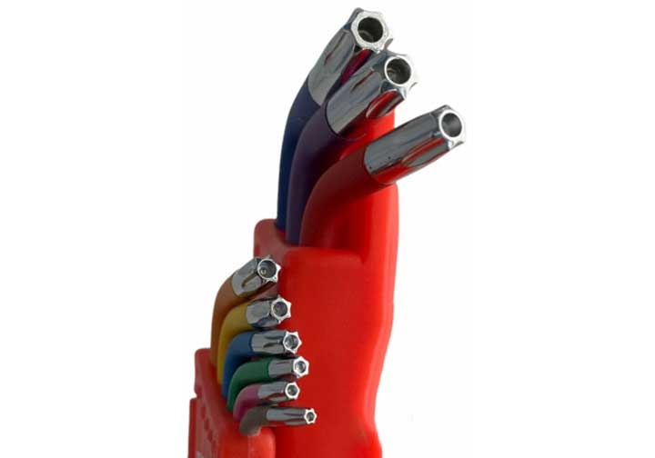 T10-T50 Bộ lục giác đầu sao (có lỗ) 9 chi tiết TOP LU-9CMAUBM T10-T50 Bộ lục giác đầu sao (có lỗ) 9 chi tiết TOP LU-9CMAUBM
