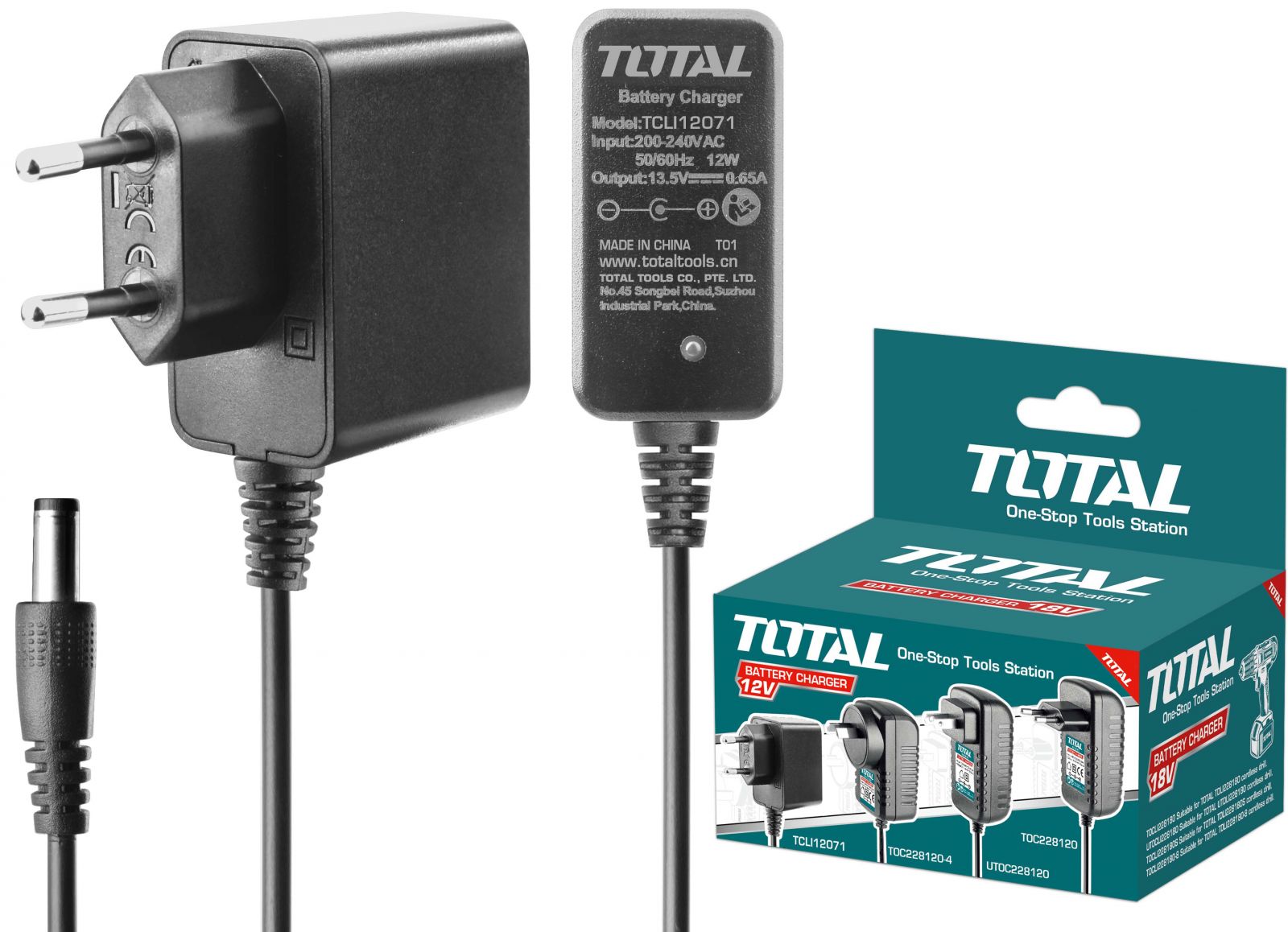Đế sạc pin Lithium-Ion 12V Total TCLI12071